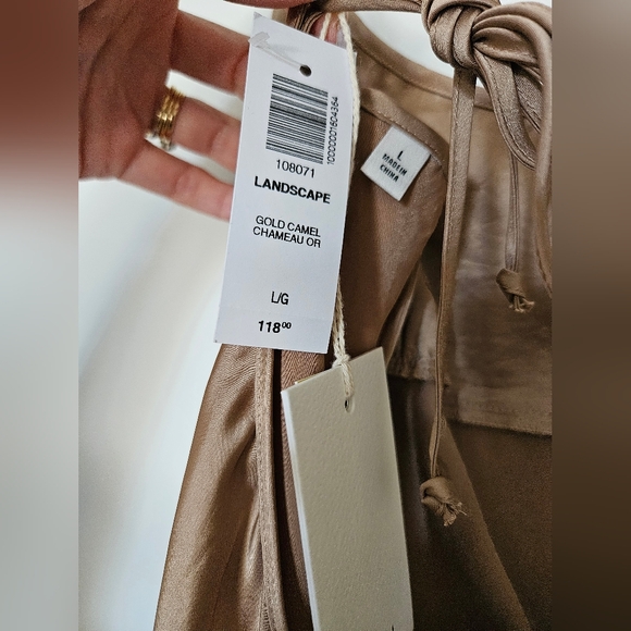 NWT // Wilfred Landscape Dress - Gold Camel - Picture 12 of 12